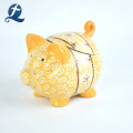 Wholesale Custom Printed Hand Made Cute Piggy Shape Ceramic Money Bank